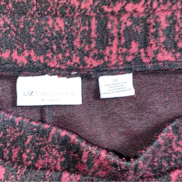 Liz Claiborne matching set black & maroon size 2x - Picture 3 of 6